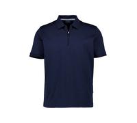 OLYMP Zip-Polo Herren Regular Fit Kurzarm Baumwoll-Jersey blau, S
