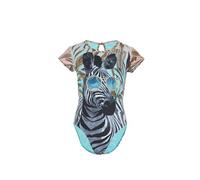 Olympia Badeanzug Animal Print Multicolor Einteiler mit T-Shirt Ärmeln