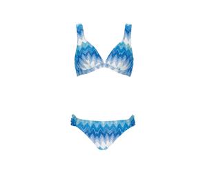 Olympia Bikini blau/weiß, 42C