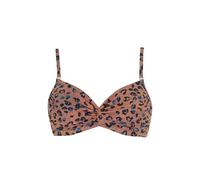 Olympia Mix&Match Bikini Top Animalprint Einzelteil mit Bügel Drapierung verstellbare schmale Träger
