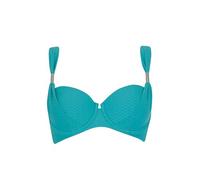 Olympia Mix&Match Bikini Top Struktur Unifarben Einzelteil mit Softschalen Bügel Drapierung verstellbare Träger