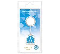 OLYMPIQUE DE MARSEILLE Die goldene Feder Logo Schlüsselanhänger Blister Metall Mehrfarbig 8,5 x 18 x 2,5 cm