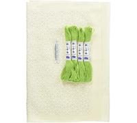 Olympus Thread Hitomezashi Sashiko Stickpackung Hana Fukin Linked Crosses Stoff bedruckt