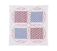 Olympus Thread Kugurizashi Sashiko Stickpackung Hana Fukin Asanoha & Zeni-sashi Stoff bedruckt