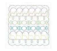 Olympus Thread Sashiko Stickpackung Hana Fukin Pop Designs Kerzen Stoff bedruckt