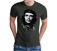 OM3® Che Guevara T-Shirt - Herren - Viva La Revolution Kuba Guerrilla - Dark Grey, L