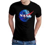 OM3® NASA-Empire T-Shirt - Herren - Death Star Todesstern Weltraum Film Fan - Schwarz, 4XL