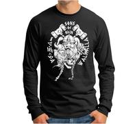 OM3® Wikinger Langarm Shirt - Herren - Sons of Odin Walhalla Viking Warrior Berserker Krieger - Schwarz, 4XL