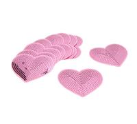 Omabeta Flicken Zum Aufbügeln, 10er-Set, Leichte Baumwolle, Rosa Herz, Langlebig, für die Reparatur und Dekoration von Hemden, Jeans, Jacken