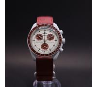 OMEGA x Swatch MoonSwatch Mission to Pluto Straußenleder SO33M101C