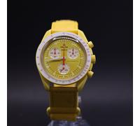 OMEGA x Swatch MoonSwatch Mission to the Sun Straußenleder SO33J100C