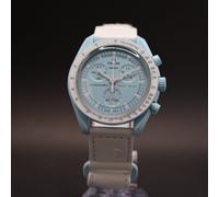 OMEGA x Swatch MoonSwatch Mission to Uranus Straußenleder SO33L100C