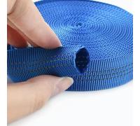 OMEVU 2/5/10 m 25 mm Doppellagiges hohles Polyester-Gurtband, reflektierendes Streifen-Schlauchband zum Nähen von Gürtel, Taschengurten