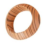 omiinitio Handgefertigter Geometrischer Leichter Stapelbarer Armreif Aus Holz Für Damen Alltäglicher Lässiger Oder Formeller Schmuck Armband Mit Natürlicher Holzstruktur