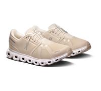 On - Women's Cloud 6 Wide - Sneaker, Gr. 40, grau (Pearl/White)