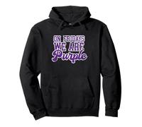 on Fridays we Are Purple Pullover Hoodie