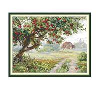 Onchdbfhuu Traumgründer-Bastelset, Aida 14ct 11ct, DIY-Stickerei C