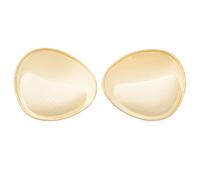 ONDY Dicke BH-Pads Einsätze, Brustverstärker Einsätze, Latex BH-Einlagen Push Up Pads für Sport BH Cups Badeanzug, Beige, A/B Körbchengröße