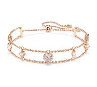 One Armband, Verschiedene Schliffe, Herz, Rosa, 18K Roségoldbeschichtet OS