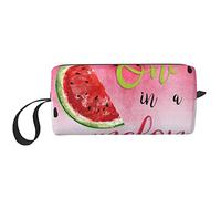 One in a Melone Kosmetiktaschen für Frauen Tragbare Make-up-Tasche Reise Aufbewahrungstasche Täglich Empfang Tasche Große Kapazität Kulturbeutel, Weiß, Einheitsgröße, weiß, Einheitsgröße