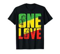 One Love Jamaica Bekleidung Rasta Reggae Music Caribbean Pride T-Shirt