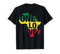 One Love Jamaican Rasta Reggae Herren T-Shirt