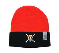ABYstyle Beanie GB Eye One Piece Skull bestickt – Schwarz/Rot – Einheitsgröße