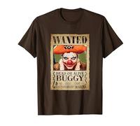 One Piece Buggy Pirates Wanted Poster Anime Alvida Alliance T-Shirt