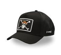 One Piece Cap für Damen und Herren, Trucker, verstellbar mit Snapback, Schwarz , One size