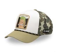 One Piece Cap für Damen und Herren, Trucker, verstellbar mit Snapback, Beige/Weiß/Khaki, One size