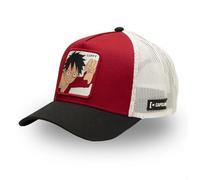 One Piece Cap für Damen und Herren, Trucker, Luffy, verstellbar mit Snapback, rot / schwarz / weiß, One size
