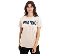 One Piece Damen (Netflix) Live Action Logo Ladies, Natural T-Shirt, Natur, XL