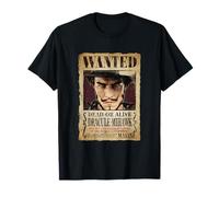 One Piece Dracule Mihawk Wanted Poster Cross Guild Swordsman T-Shirt