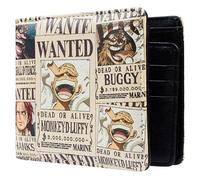 One Piece Geldbeutel Kinder, Teens & Erwachsene, Kunstleder Portemonnaie mit Kartenfächern & Münzfach, Geschenk Idee (Beige)