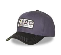 One Piece Herren-Baseballkappe, verstellbar durch Snapback, Grau/Grün/Schwarz, One size