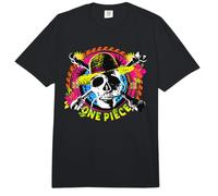 One Piece Jolly Roger Tropical Logo Comfort Colors Adult Heavyweight T-Shirt