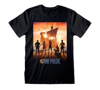 One Piece Key Art Männer T-Shirt schwarz L 100% Baumwolle Anime, Fan-Merch, Filme, TV-Serien