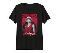 One Piece Luffy Etched Portrait Premium T-Shirt