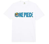 One Piece Luffy Jolly Roger Blue Logo Comfort Colors Adult Heavyweight T-Shirt
