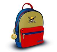 One Piece Luffy Mini-Rucksack blau rot gelb