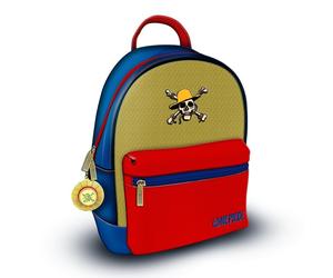 One Piece Luffy Mini-Rucksack blau rot gelb