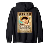 One Piece Luffy Pirate Wanted Poster Kapuzenjacke
