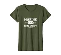 One Piece Marine T-Shirt, Damen, Olivgrün, M