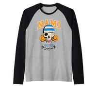 One Piece Nami Collegic Skull Raglan