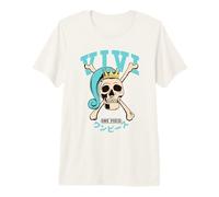 One Piece Princess Vivi Collegic Skull Premium T-Shirt