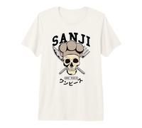One Piece Sanji Collegic Skull Premium T-Shirt