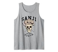 One Piece Sanji Collegic Skull Tank Top