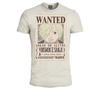 One Piece - Sanji Wanted Poster - T Shirt Herren Damen und Jungen. Offizielles Anime Baumwollshirt. 1.032 Millionen Berry Kopfgeld. Geschenkidee für Fans
