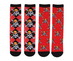 One Piece Skull - 2er Set Socken multicolor in S-M