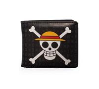 ABYstyle ABYABYBAG192 One Piece Skull Luffy Geldbörse Brieftasche schwarz 9,5x11cm
